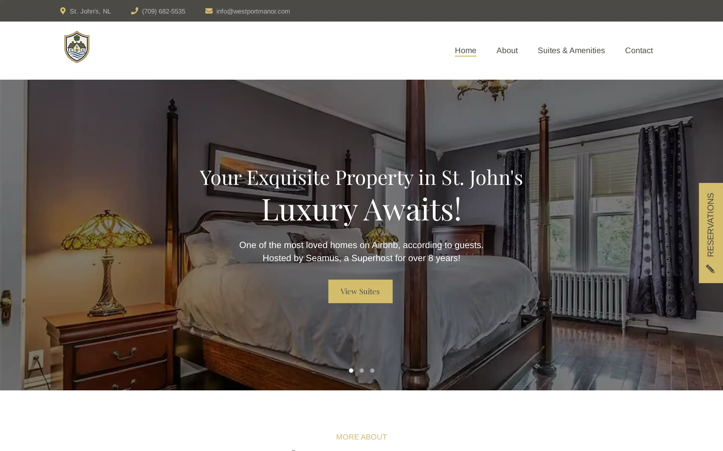 Screenshot of the Westport Manor interface