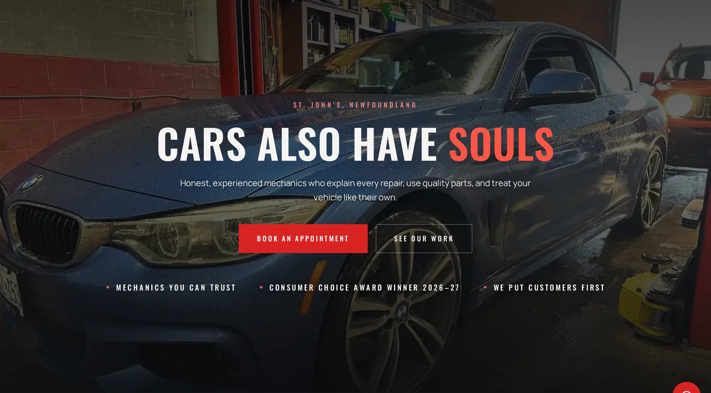 "Cars Also Have Souls" — the hero that makes you the memorable shop